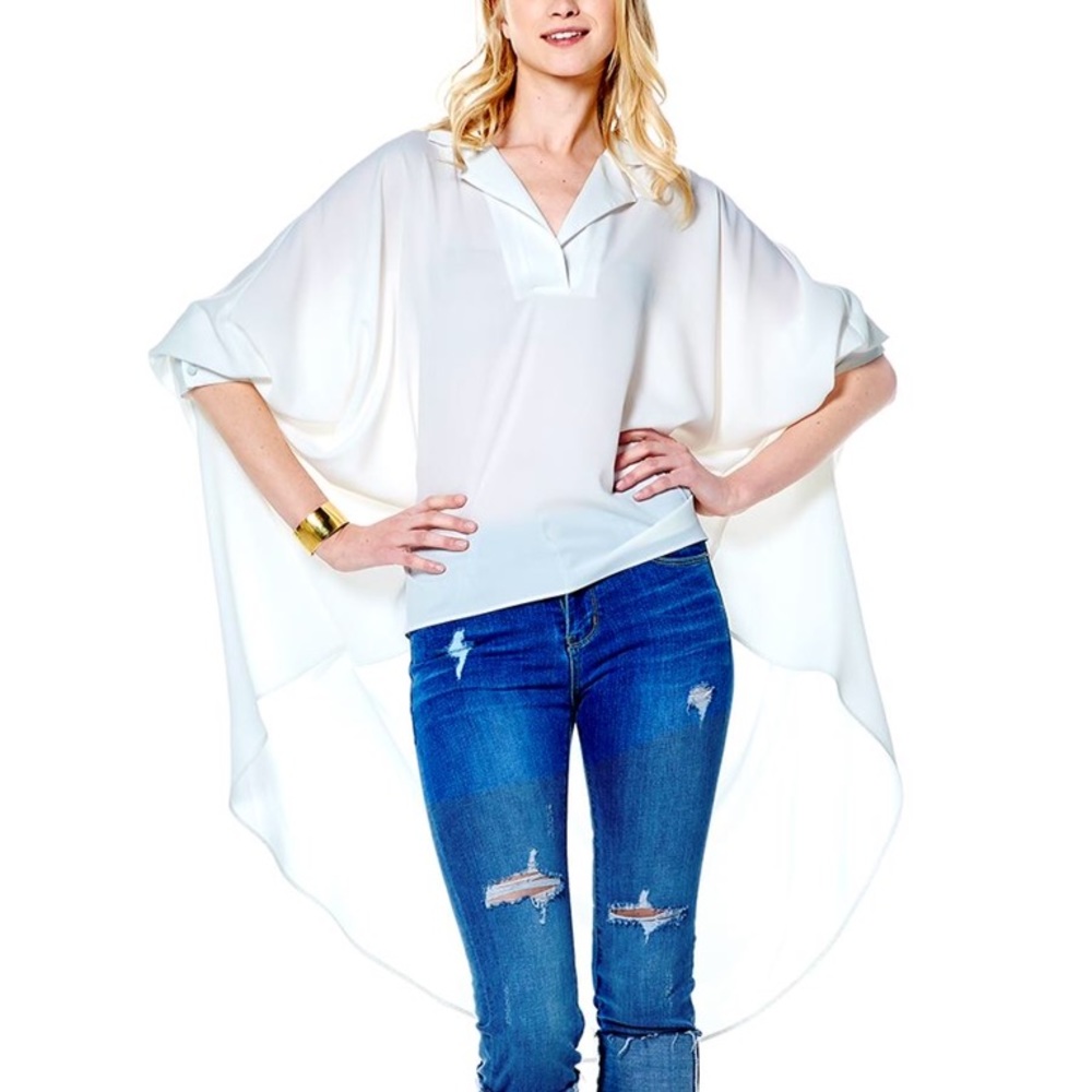 Lapel Unbalanced Wide Top